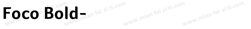 Foco Bold字体转换